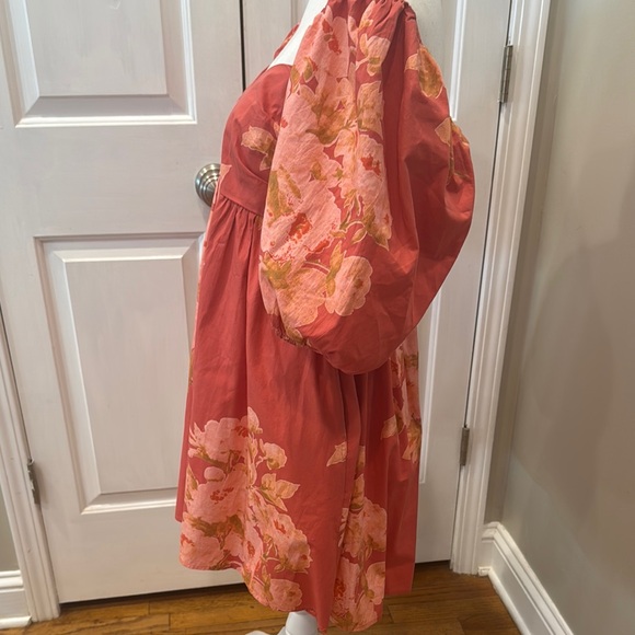 FreePeople pink peony babydoll dress - Picture 3 of 7